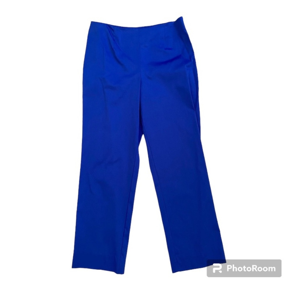 Elizabeth Dalton Vintage Blue Pants With Side Zip Size 12